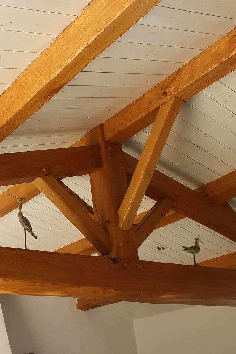 Détail de charpente en bois Guilbaud et Fils Noirmoutier