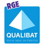 Logo de la certification RGE Qualibat, gage de qualité en menuiserie.